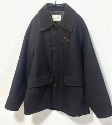 PUBLIC TOKYO S140 멜톤 헌팅 블루종 카키