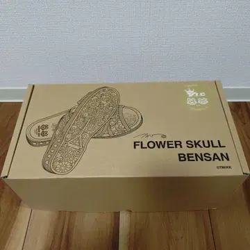 무라카미 다카시 FLOWER SKULL BENSAN 블랙 L 사이즈