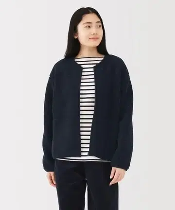 택 포함 새상품 무인양품 보아 플리스 자켓