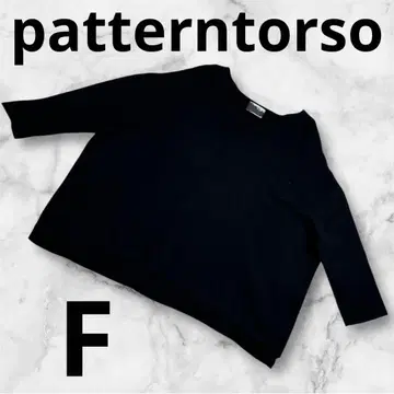 [ patterntorso ] 남성용 V넥 니트 스웨터 F 블랙