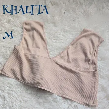 빈티지 ] 리브 백리본 깊은 V넥 뷔스티에 M 레이어드 깔끔한