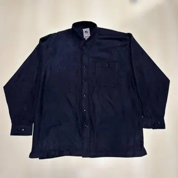 스웨이드 셔츠 90s 네이비