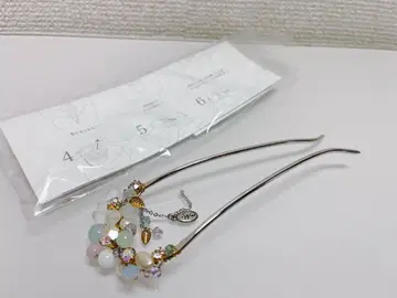 꽃 모티브 헤어콤 설명서 포함