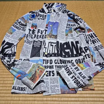 W&LT 신문 기사 긴팔 셔츠