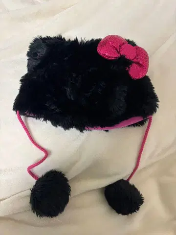 [레어] USJ 헬로키티 팬캡 블랙