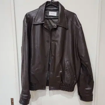 다크 브라운 가죽 자켓