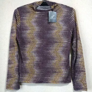 미사용 새상품 변칙 기하학 패턴 디자인 풀오버 티셔츠 일본제