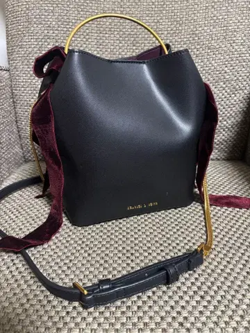 벨로아 리본 포함 [ 찰스앤키스 ] 숄더백