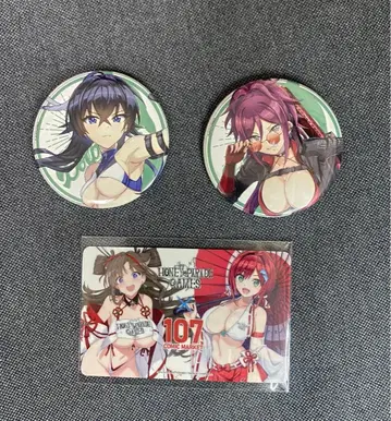 C107 웹&시노마스 스티커 1개 캔뱃지 2개