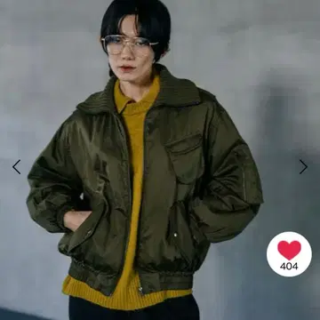 LEPSIM 옷깃 니트 밀리터리 블루종