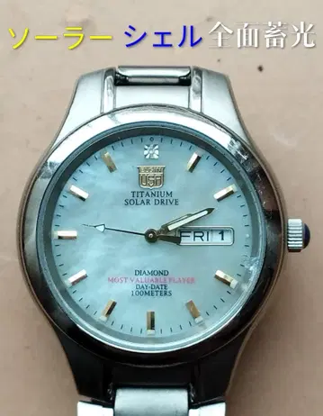 BK13 엘진 다이아몬드 티타늄 솔라 요일 날짜 쉘 전면 축광