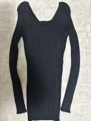 6(ROKU)BEAUTY & YOUTH 리브 V넥 긴팔 니트