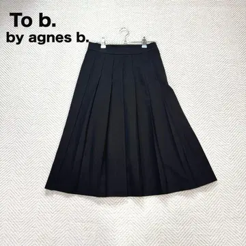 2 새상품급 투비 바이 에네스베 플리츠 스커트 블랙 38