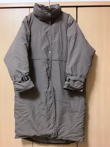 충전솜 롱 코트