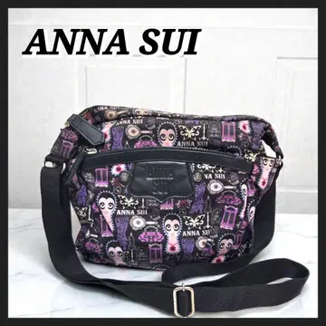 ANNA SUI 숄더백 인형 패턴 퍼플