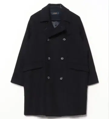 저널 스탠다드 리룸 울 모사 P 코트 블랙