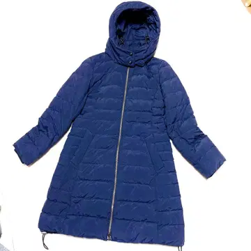 무인양품 롱 다운 코트 여성용 S 네이비 A라인