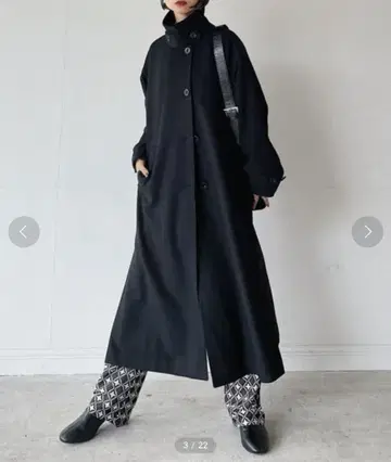 [ 기사용 ] PAGEBOY 스탠드넥 울 체스터 코트