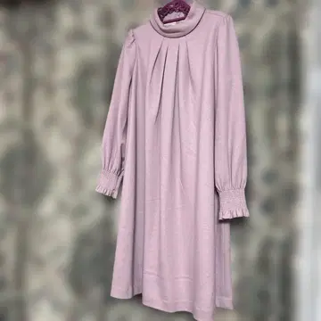 TO BE CHIC 핑크 니트 원피스 긴팔 빅 사이즈 44