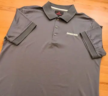 BRIEFING 그레이 골프 피케 셔츠