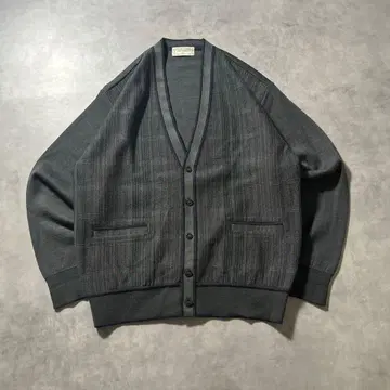 빈티지 그레이 체크 모노톤 레트로 디자인 니트 스웨터