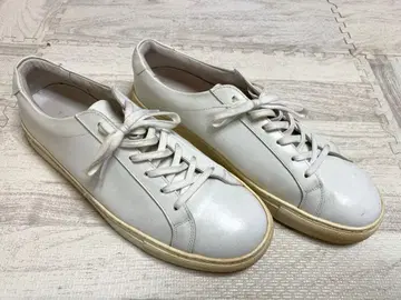 YORK 화이트 가죽 스니커즈 41