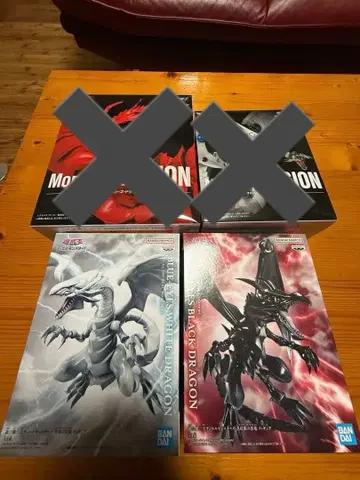 유희왕 레드 아이즈 블랙 드래곤 화이트 드래곤 피규어 세트