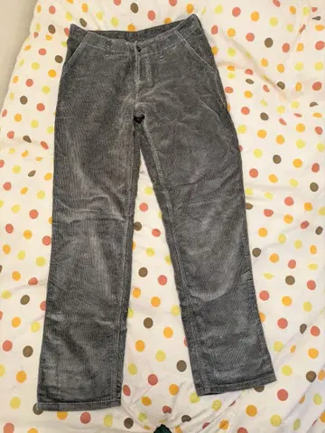 patagonia 코듀로이 와이드 팬츠 그레이