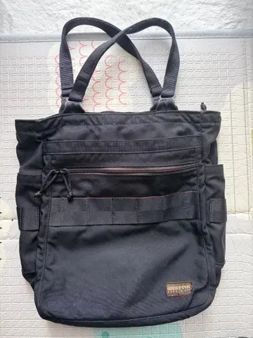 BRIEFING 블랙 토트백