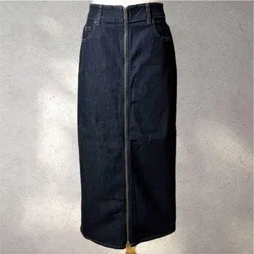 [ GU ] L/타이트 스커트/인디고 블루/풀 집업/놈코어/롱 기장