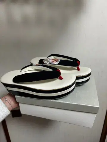 후리소데 조리 성인식 여성용 자수 꽃