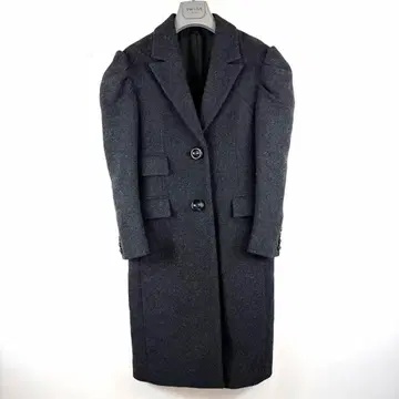 새상품급 LE CIEL BLEU 롱 울 코트 르 셰르 블루 [ 36 ]