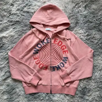 [ S 사이즈 ] woke edge 써멀 지퍼 후드티