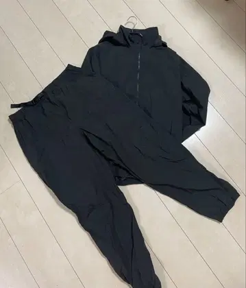 무인양품 발수 나일론 윈드 브레이커 윈드 팬츠 셋업