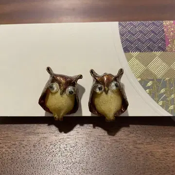 올빼미 디자인 클립형 귀찌