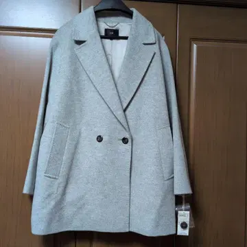 23구 더블 브레스트 코트 그레이 44