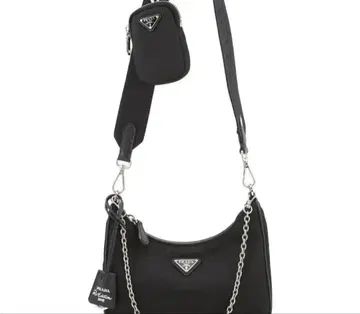 블랙 숄더백 파우치 포함