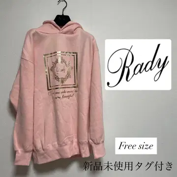 [ 새상품 ] Rady 속기모 후드티 트레이닝복 프리 핑크 Y2K 갸루
