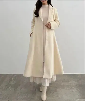 택 포함 CENEA 허리 쉐이프 싱글 체스터 코트