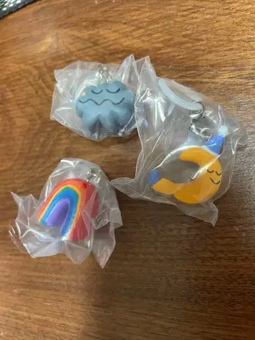 DAISUKE KONDO 메지루시 액세서리 3개 세트 달 구름 무지개