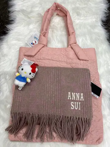 새상품 ANNA SUI 머플러 키티 토트백 봉제 인형 참 3개