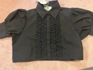 jouetie 크롭 프릴 블라우스