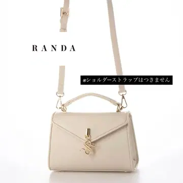 [ 새상품급 ] RANDA 란다 모노그램 참 2WAY 백 화이트