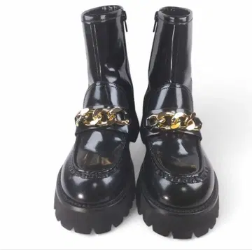 [ Jeffrey Campbell ] 컨디션 최상 숏부츠 체인 블랙 39