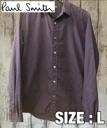 폴 스미스 네이비 도트 무늬 셔츠 L
