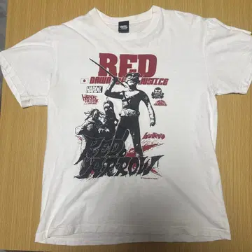 하드코어 초콜릿 레드맨 T셔츠 사이즈 M