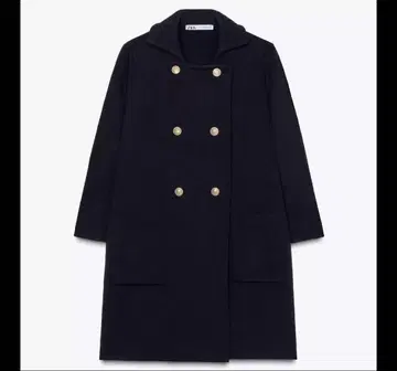 ZARA 자라 크로스오버 니트 코트 네이비 S