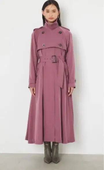 즉시 발송 OK 미사용 택 있음 리엔다 rienda 젤라토 트렌치코트