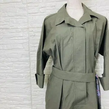 지곳 원피스 트렌치풍 벨트 포함 카키 M [ 2933-3 ]