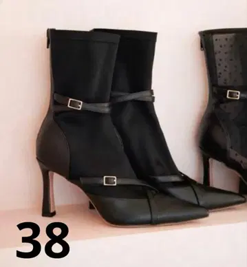 하립투 Double Belt Ankle Boots 부츠 블랙 38